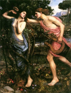 ジョン・ウィリアム・ウォーターハウス Painting - アポロとダフネ FR ギリシャ人女性 ジョン・ウィリアム・ウォーターハウス